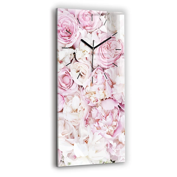 Vertikale Uhr mit motiv Dekorative Blumen