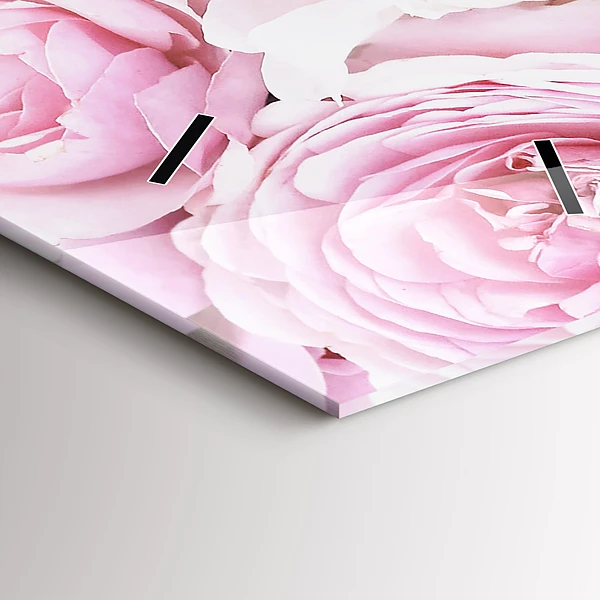 Vertikale Uhr mit motiv Dekorative Blumen