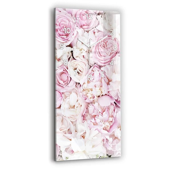 Vertikale Uhr mit motiv Dekorative Blumen