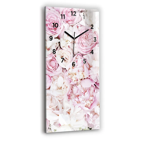Vertikale Uhr mit motiv Dekorative Blumen