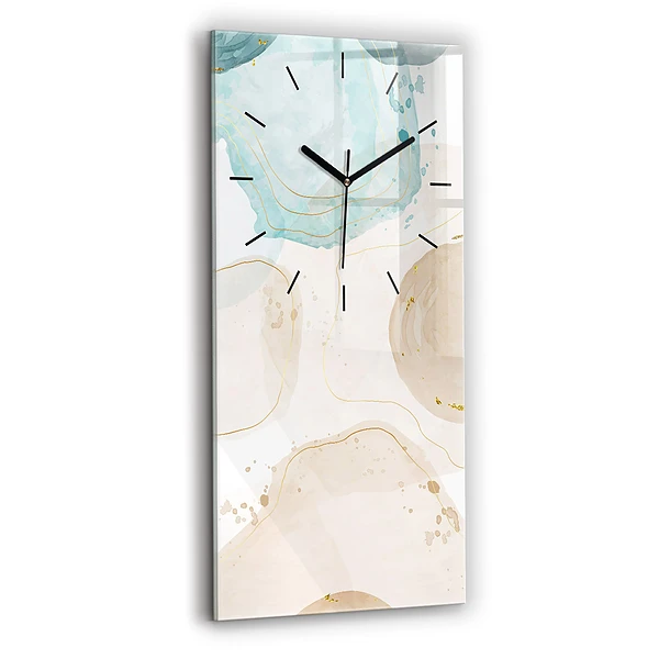 Vertikale Uhr mit motiv Aquarell-Flecken