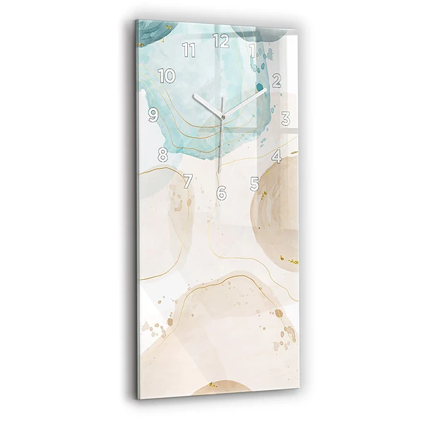 Vertikale Uhr mit motiv Aquarell-Flecken
