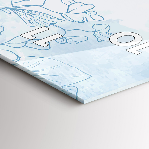 Vertikale Uhr Pflanzen-Skizze