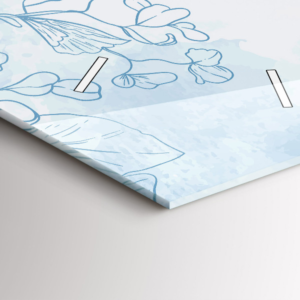 Vertikale Uhr Pflanzen-Skizze