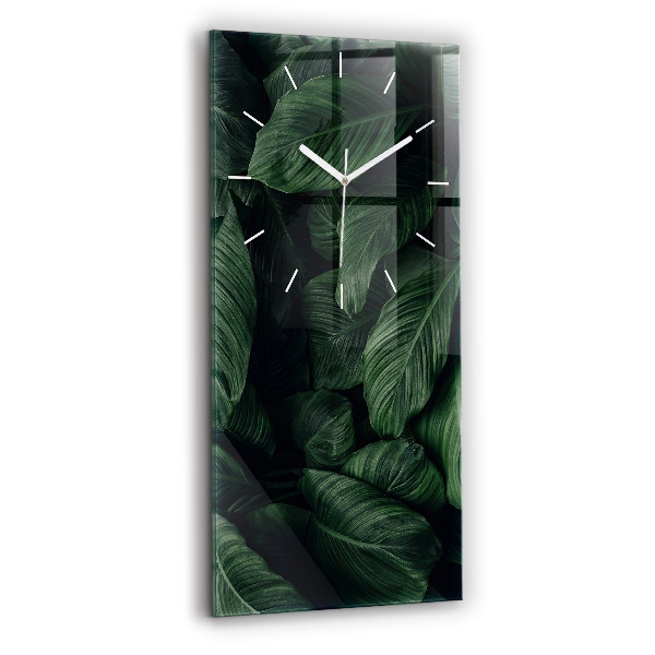 Vertikale Uhr Tropische Monstera