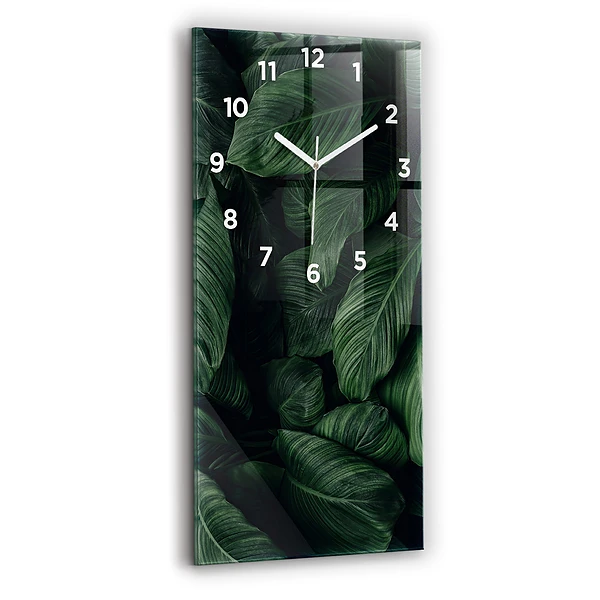 Vertikale Uhr Tropische Monstera