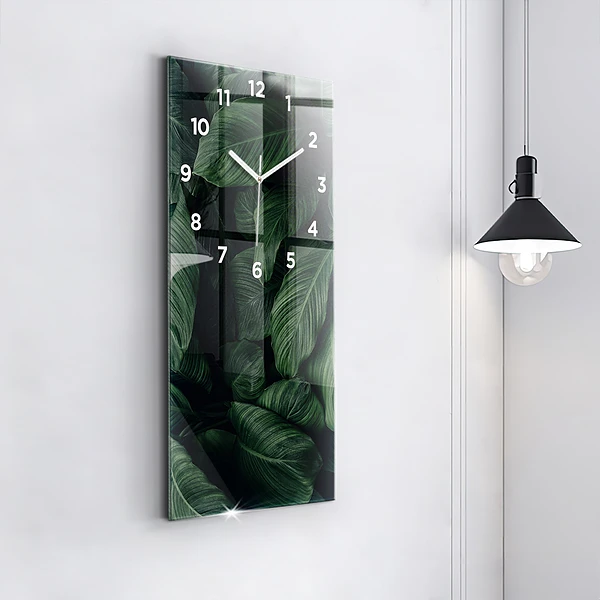 Vertikale Uhr Tropische Monstera
