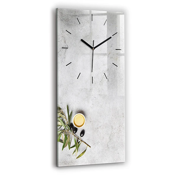 Vertikale Uhr Minimalistische Oliven