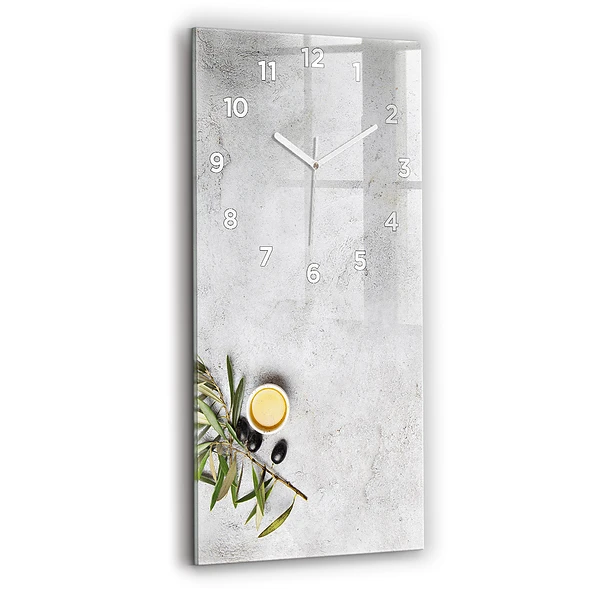 Vertikale Uhr Minimalistische Oliven