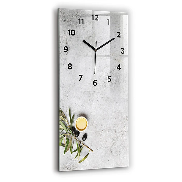 Vertikale Uhr Minimalistische Oliven