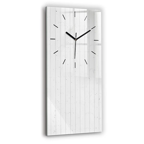 Vertikale Uhr mit motiv Holzplatten-Muster