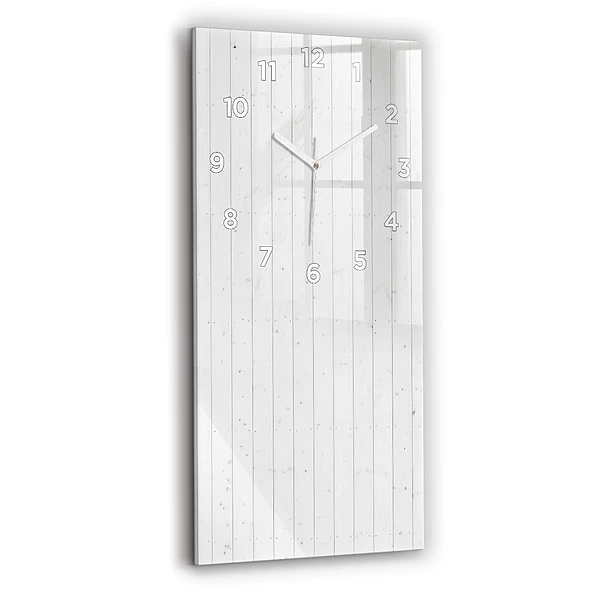 Vertikale Uhr mit motiv Holzplatten-Muster