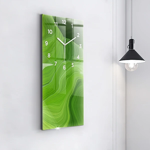 Vertikale Uhr mit motiv Moderne Wellen