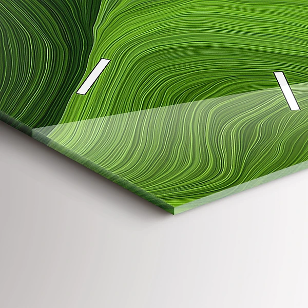 Vertikale Uhr mit motiv Moderne Wellen