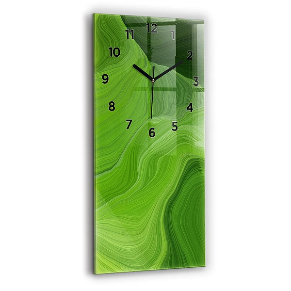 Vertikale Uhr mit motiv Moderne Wellen