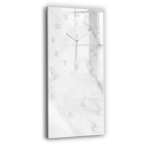 Vertikale Uhr mit motiv Eleganter Marmor