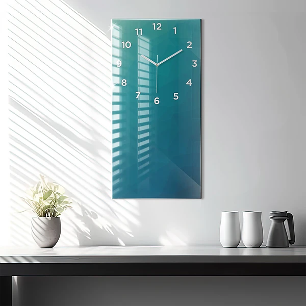 Vertikale Uhr mit motiv Marine Abstraktion