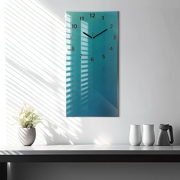 Vertikale Uhr mit motiv Marine Abstraktion