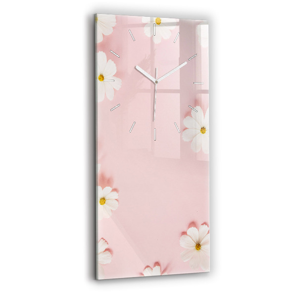 Vertikale Uhr mit motiv Gänseblümchen