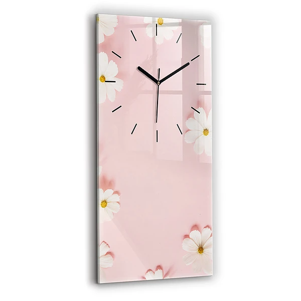 Vertikale Uhr mit motiv Gänseblümchen
