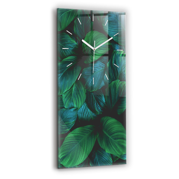 Vertikale Uhr mit motiv Blätter der Natur