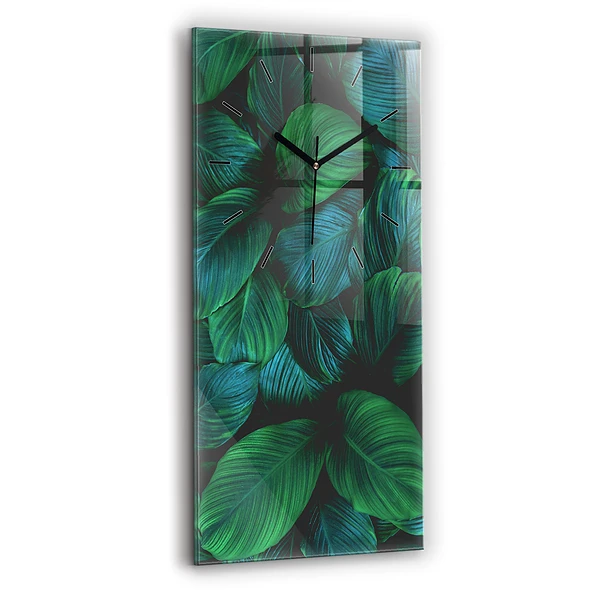 Vertikale Uhr mit motiv Blätter der Natur