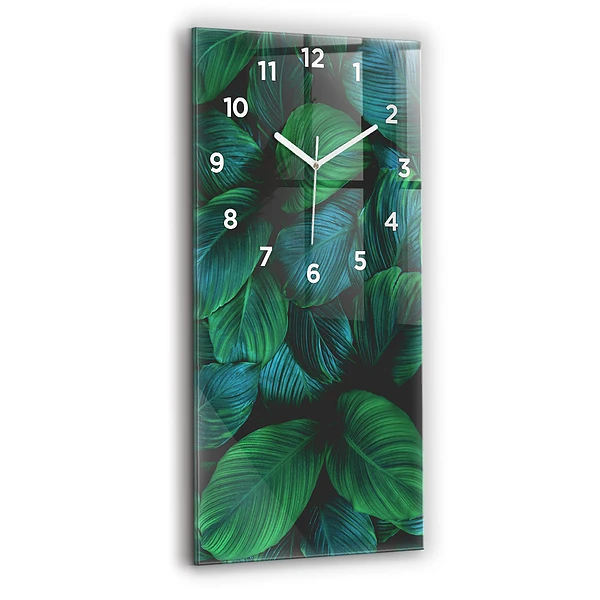 Vertikale Uhr mit motiv Blätter der Natur