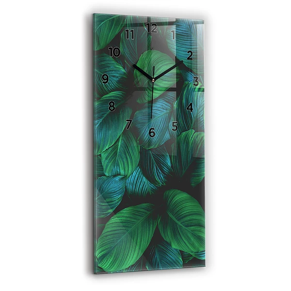 Vertikale Uhr mit motiv Blätter der Natur