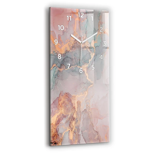 Vertikale Uhr mit motiv Marmor Textur