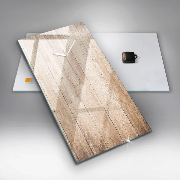 Vertikale Uhr Hölzerne Textur