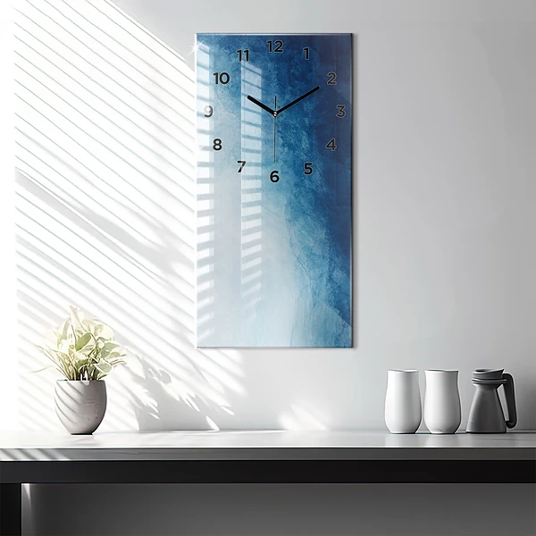 Vertikale Uhr mit motiv Wasser abstrakt