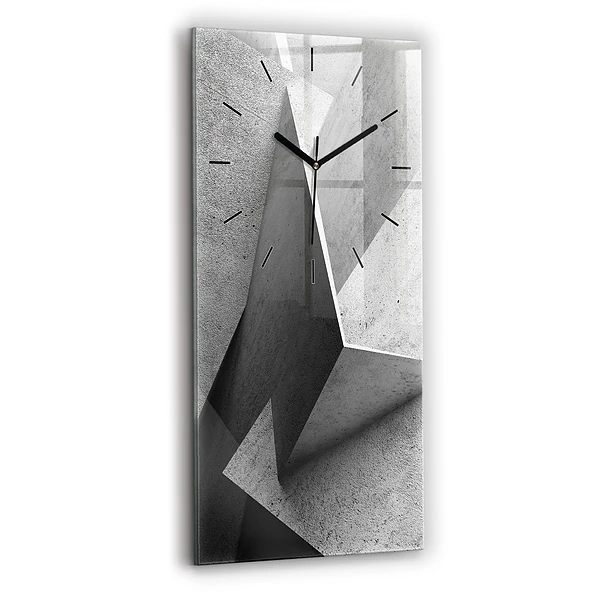 Vertikale Uhr mit motiv Abstrakte Dreiecke
