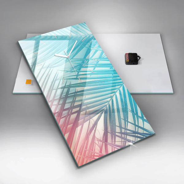 Vertikale Uhr Tropische Palme