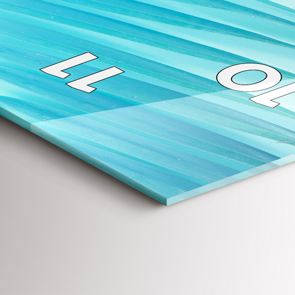 Vertikale Uhr Tropische Palme