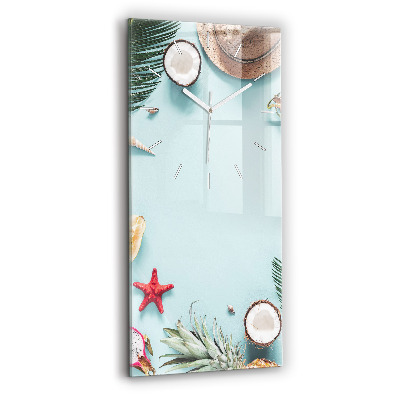 Vertikale Uhr mit motiv Sommer Komposition