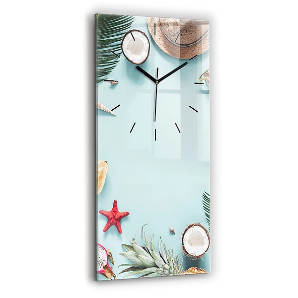 Vertikale Uhr mit motiv Sommer Komposition