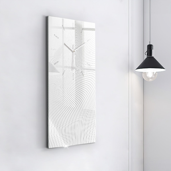 Vertikale Uhr mit motiv Abstrakte Linien