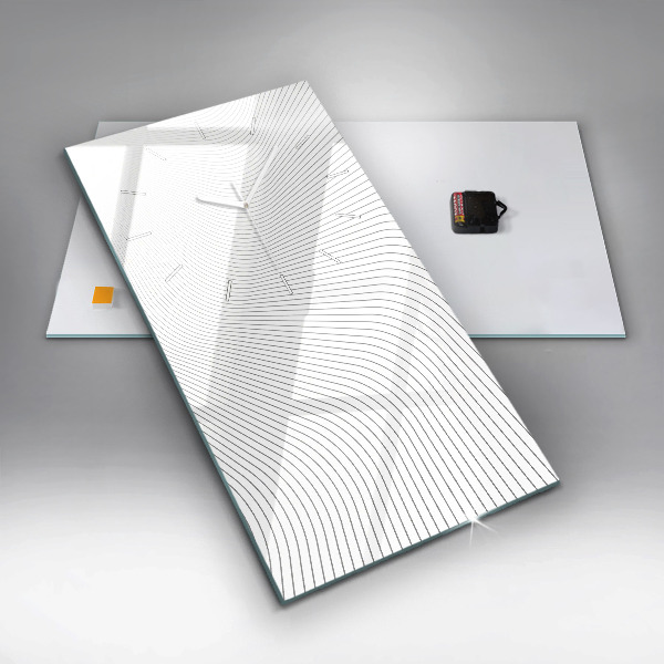 Vertikale Uhr mit motiv Abstrakte Linien