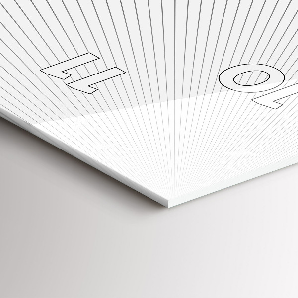 Vertikale Uhr mit motiv Abstrakte Linien