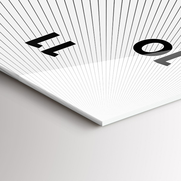 Vertikale Uhr mit motiv Abstrakte Linien