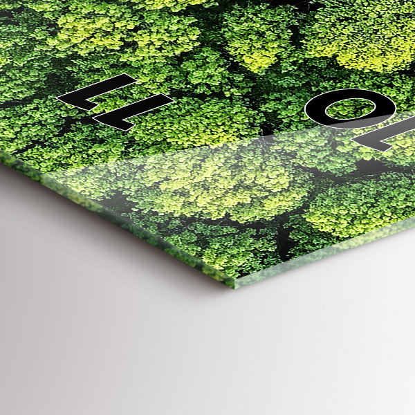 Vertikale Uhr Wald von oben