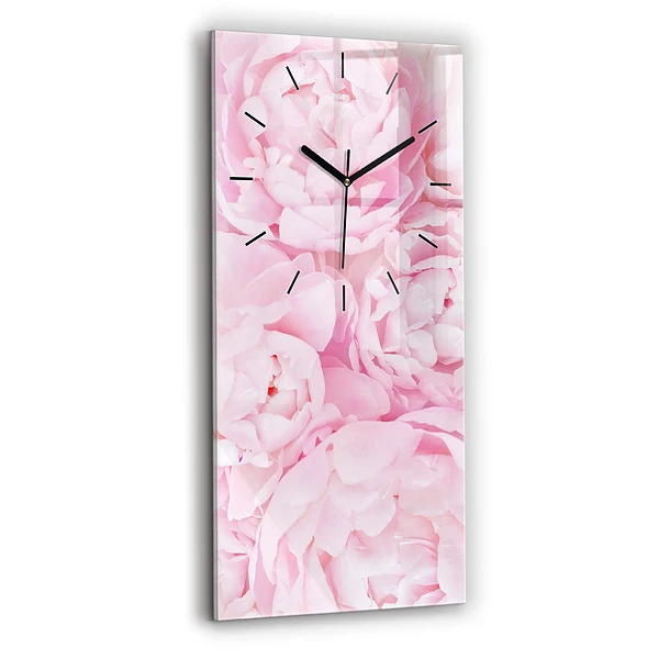 Vertikale Uhr mit motiv Blühende Blumen