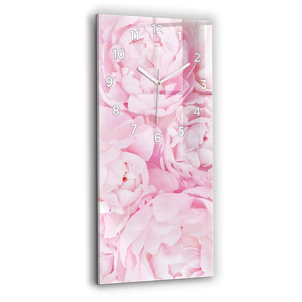 Vertikale Uhr mit motiv Blühende Blumen