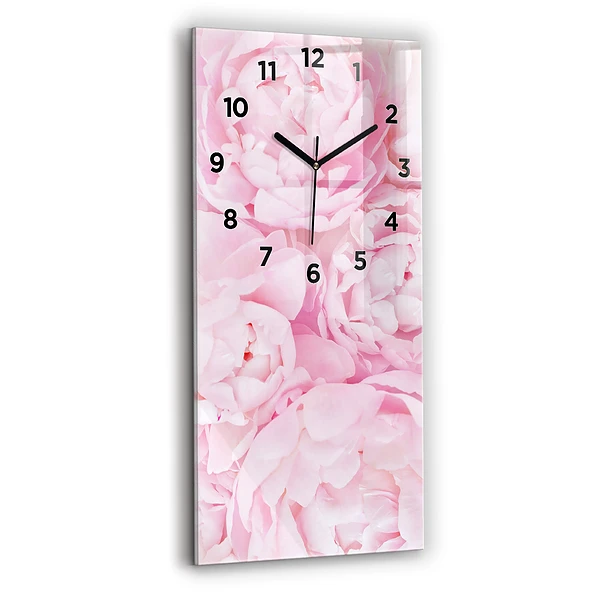 Vertikale Uhr mit motiv Blühende Blumen