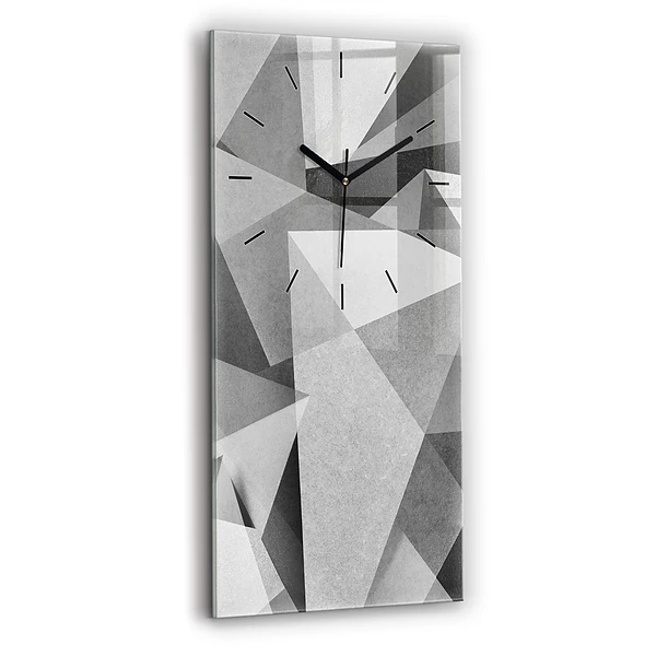 Vertikale Uhr Graue Geometrische Abstraktion