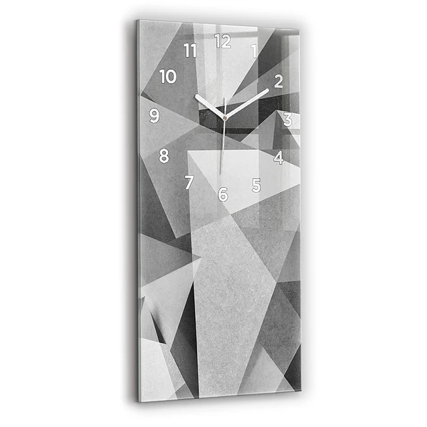 Vertikale Uhr Graue Geometrische Abstraktion
