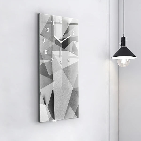 Vertikale Uhr Graue Geometrische Abstraktion