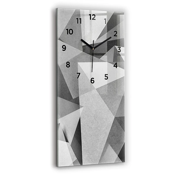 Vertikale Uhr Graue Geometrische Abstraktion