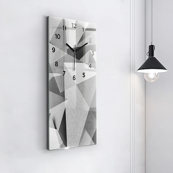 Vertikale Uhr Graue Geometrische Abstraktion
