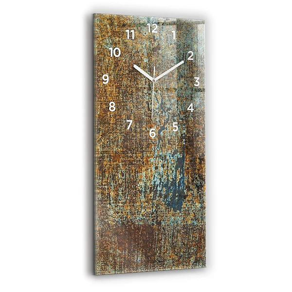 Vertikale Uhr Textur Altmetall